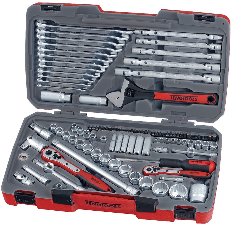 Combiset 1/4"-3/8"-1/2" 106 dlg Teng Tools Combiset 1/4"-3/8"-1/2" 106 dlg Teng Tools