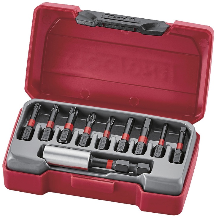 10-delt slagboresæt Rob, HEX, GR, PZ, TX Teng Tools 10-delt slagboresæt Rob, HEX, GR, PZ, TX Teng Tools