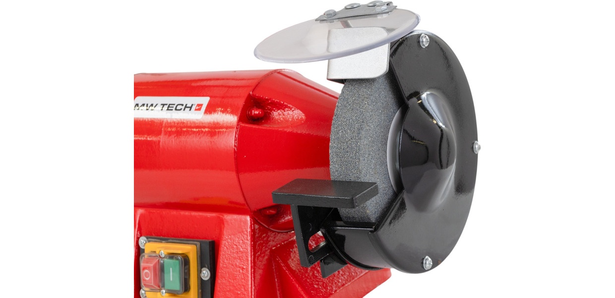 Våd- og tørslibemaskine slibesten ø 150 mm 2950 o/min hvid slibesten ø 200 mm 134 o/min 520 W 230V MW-Tech Våd- og tørslibemaskine slibesten ø 150 mm 2950 o/min hvid slibesten ø 200 mm 134 o/min 520 W 230V MW-Tech