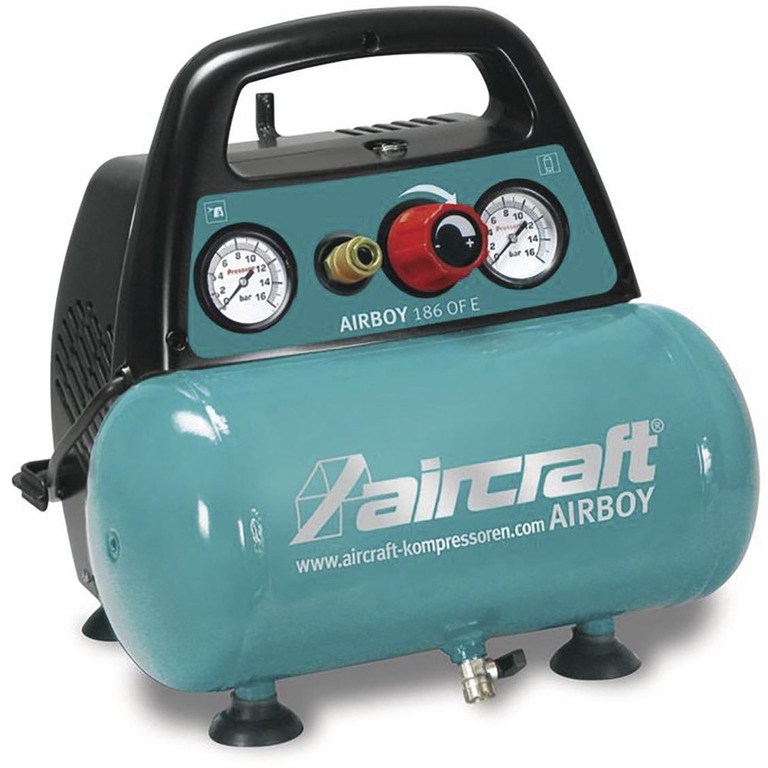 Kompressor oliefri tank 6 L 1,1 kW / 1,5 HK 180 L/min 8 Bar 230V Fly Kompressor oliefri tank 6 L 1,1 kW / 1,5 HK 180 L/min 8 Bar 230V Fly