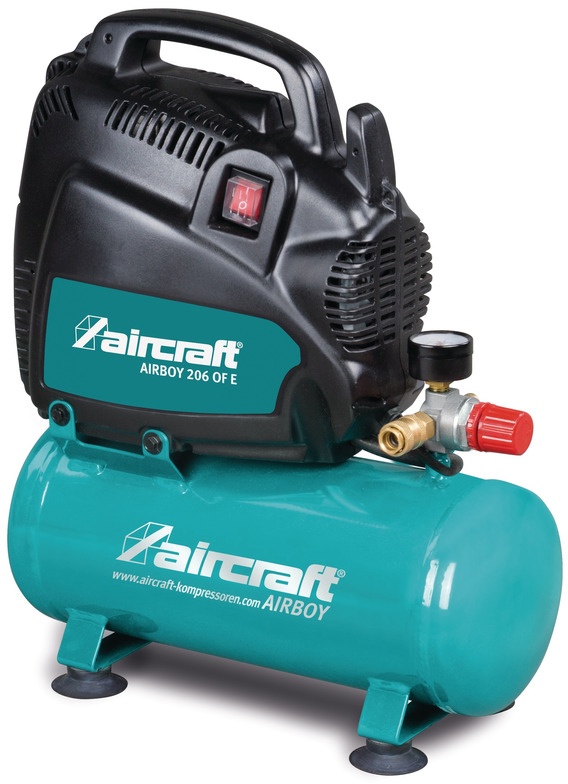 Kompressor oliefri tank 6 L 1,1 kW / 1,5 HK 180 L/min 8 Bar 230V Fly Kompressor oliefri tank 6 L 1,1 kW / 1,5 HK 180 L/min 8 Bar 230V Fly