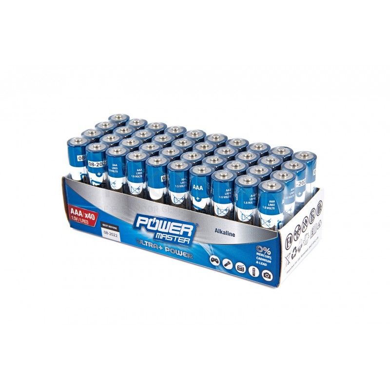 Silverline aaa superalkaliskt batteri lr03 - 40 stycken