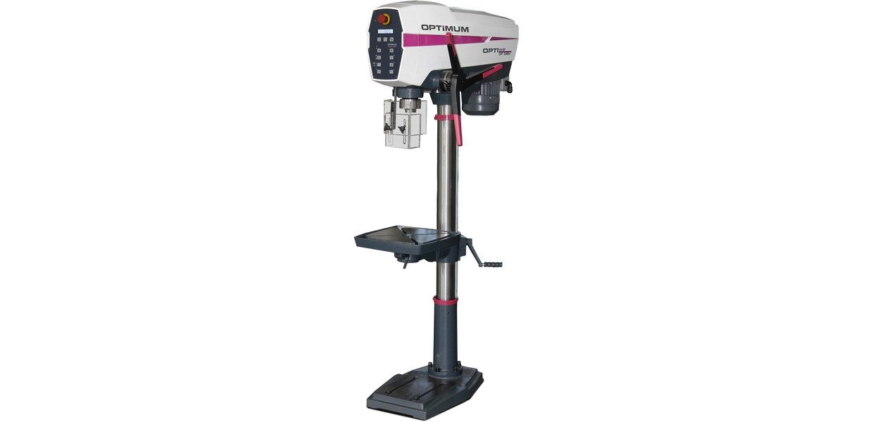 Moderne søjleboremaskine, boring op til ø 30 mm, skaft MK4, 1,1 kW, 400V, variabel hastighed, Optidrill Moderne søjleboremaskine, boring op til ø 30 mm, skaft MK4, 1,1 kW, 400V, variabel hastighed, Optidrill