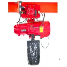 Industriel elektrisk kædetalje 2 ton 6 meter med løbekat + fjernbetjening MW Tools