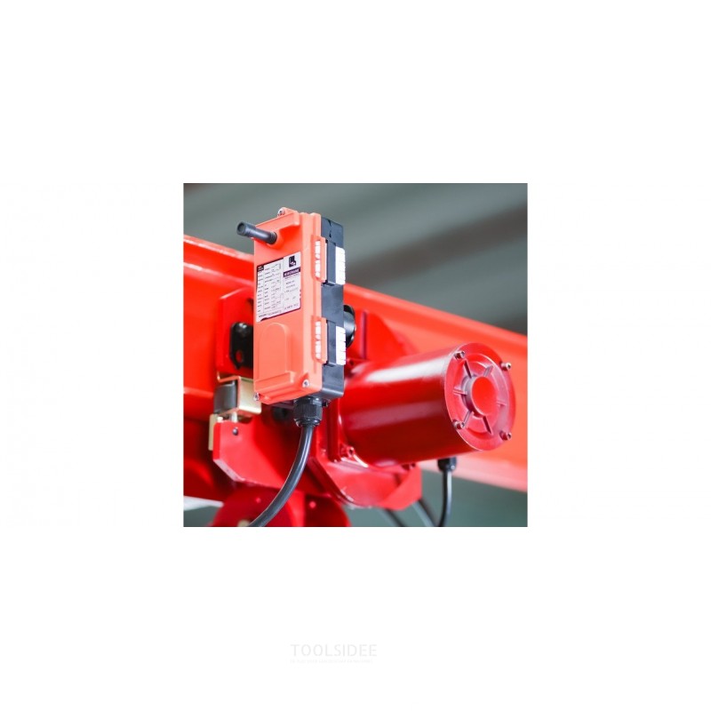 Industriel elektrisk kædetalje 2 ton 6 meter med løbekat + fjernbetjening MW Tools