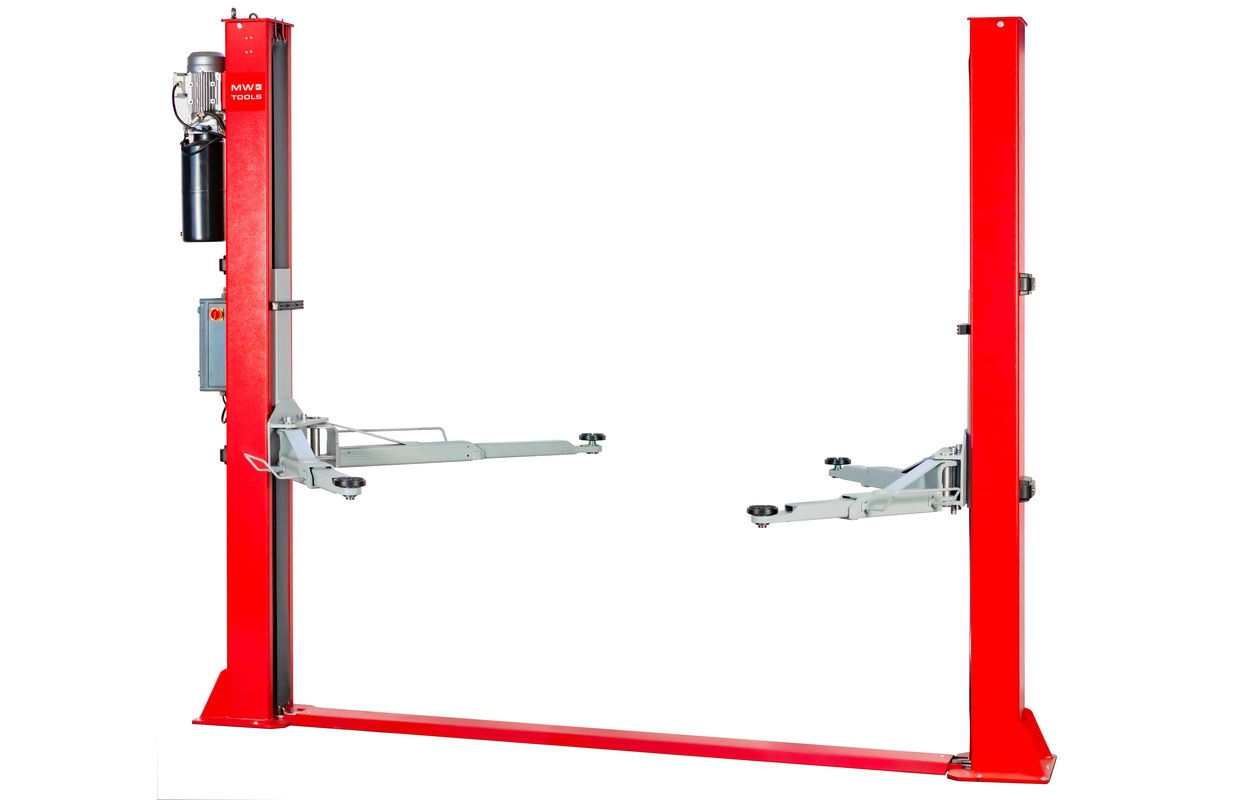 2-søjlet hydraulisk lift 4 t 230V med manuel udløser MW Tools 2-søjlet hydraulisk lift 4 t 230V med manuel udløser MW Tools
