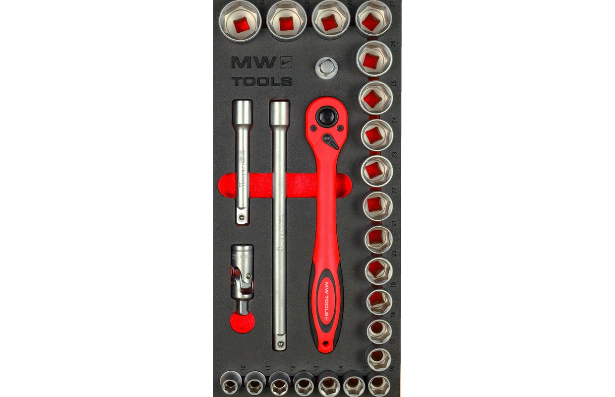 MEGA værktøjsvogn type 16 skuffer 2150 mm bred MW Tools MEGA værktøjsvogn type 16 skuffer 2150 mm bred MW Tools