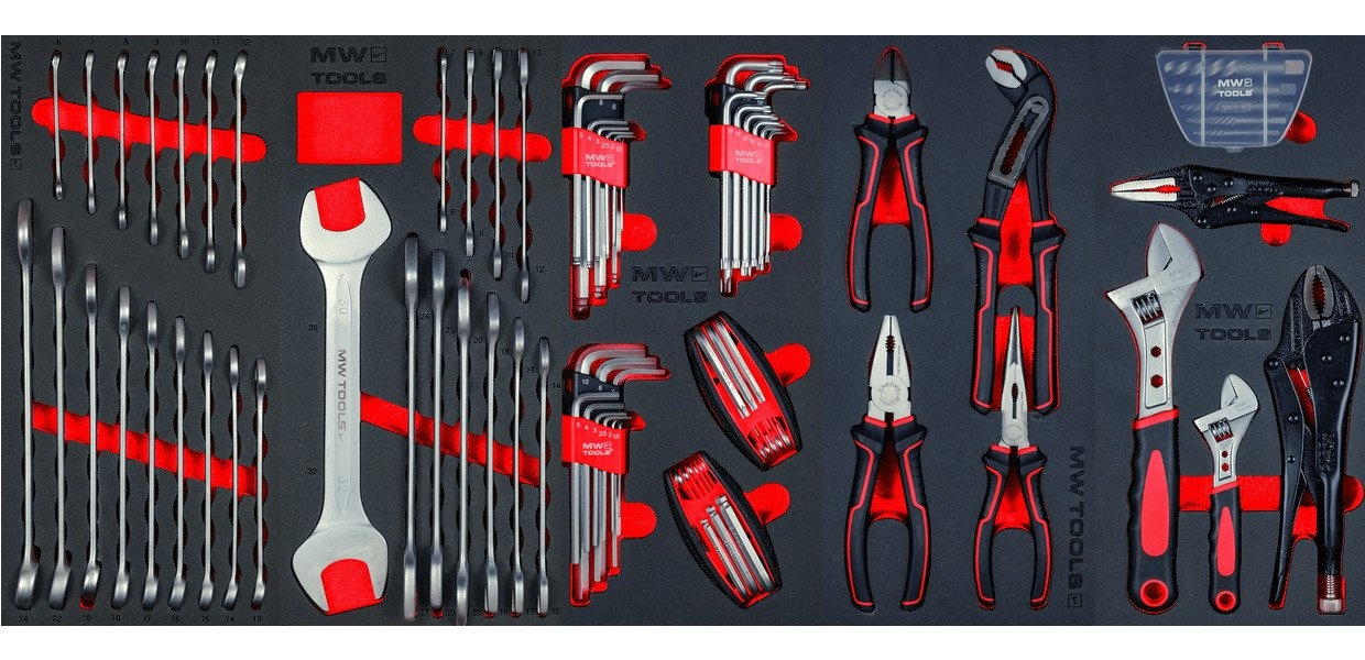 514-delt værktøjssæt i vogn GWB307TR2 MW Tools