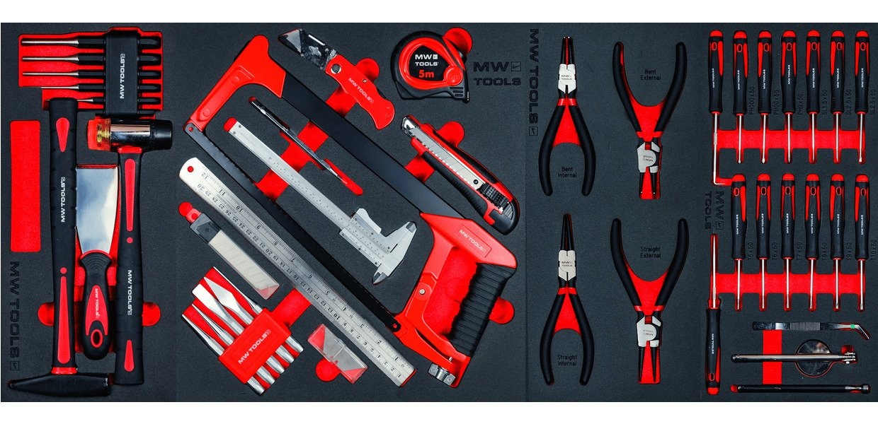 514-delt værktøjssæt i vogn GWB307TR3 MW Tools