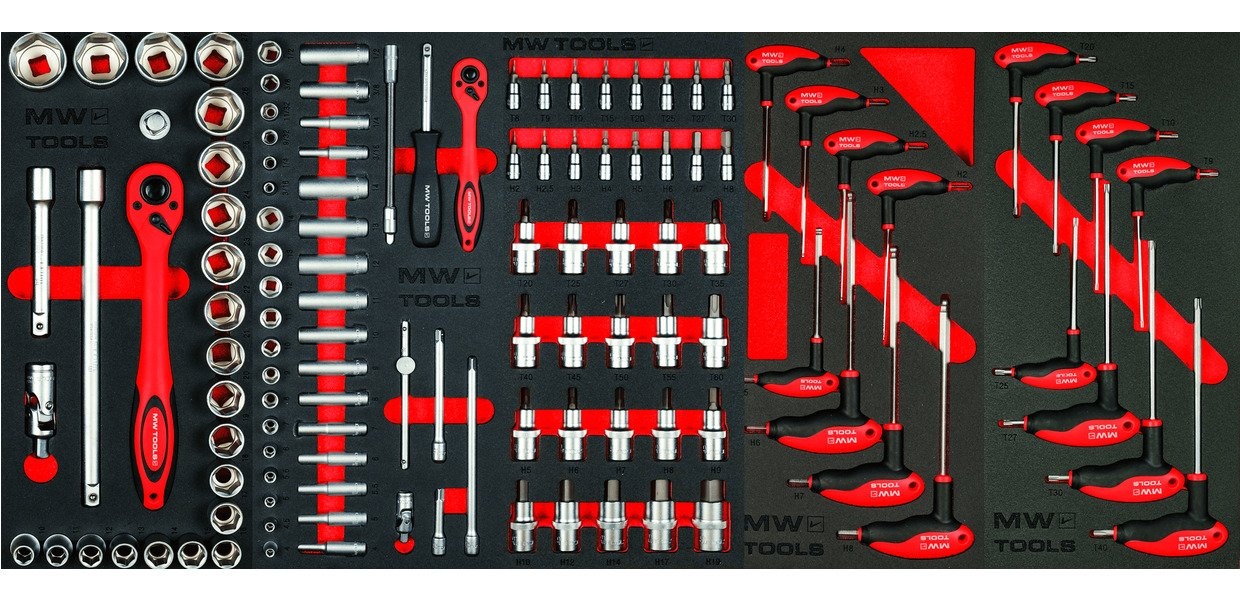 514-delt værktøjssæt i vogn GWB307TR3 MW Tools