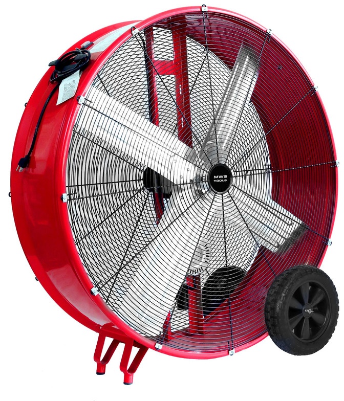 Mobil ventilator med variabel hastighed ø1200mm 350W 230V DC motor MW Tools Mobil ventilator med variabel hastighed ø1200mm 350W 230V DC motor MW Tools