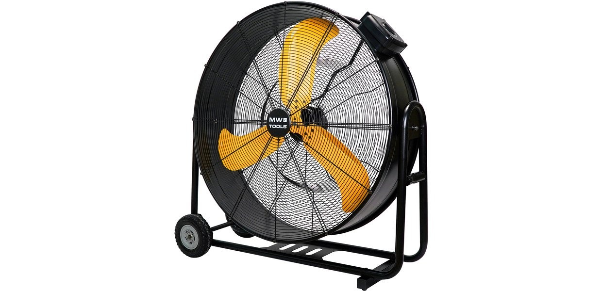 Mobil ventilator med variabel hastighed ø900 mm 280W 230V DC motor MW Værktøj