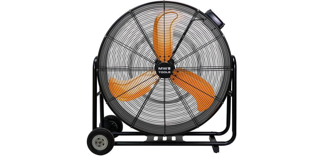 Mobil ventilator med variabel hastighed ø900 mm 280W 230V DC motor MW Værktøj