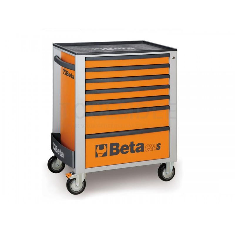 BETA 7 drawers tool trolley orange - c24s 7 / o - 024002071