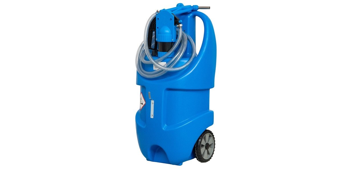 PE-tank AdBlue 75l, 12V automatisk pumpe med mobil tank MW Tools
