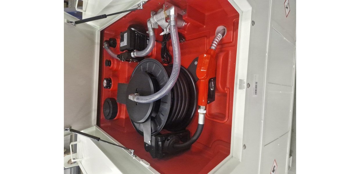 Tank Diesel metal 980l, pumpe 230V MW Værktøj