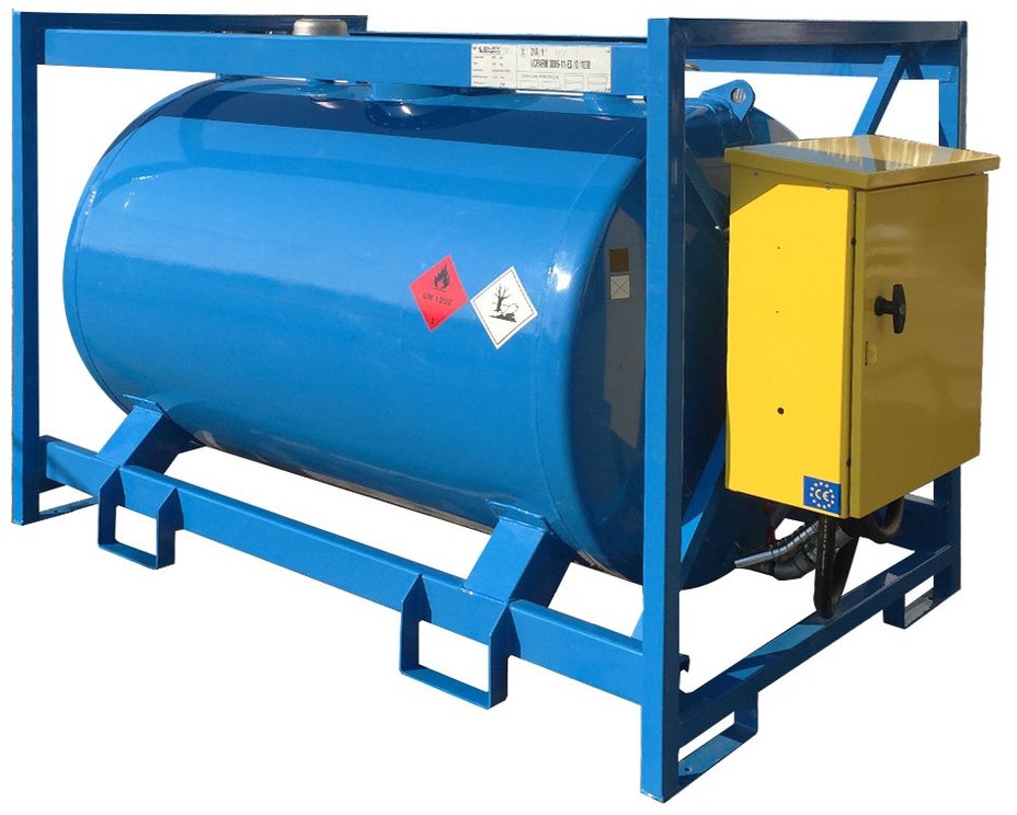 Tank Diesel metal 980l, pumpe 230V MW Værktøj
