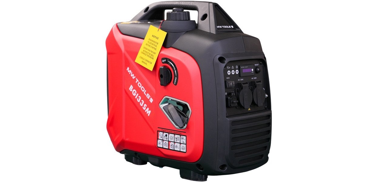 Benzin invertergenerator 3,3 kW 230 V MW Værktøj