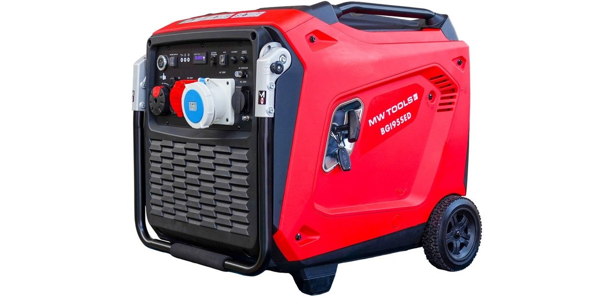 Benzin invertergenerator 9,5 kW 3x400V+230V ATS MW Værktøj