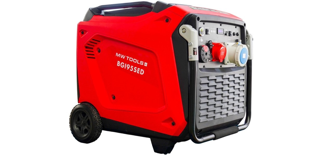 Benzin invertergenerator 9,5 kW 3x400V+230V ATS MW Værktøj