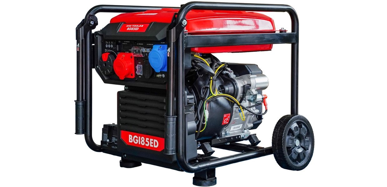Benzin invertergenerator 9,5 kW 3x400V+230V ATS MW Værktøj