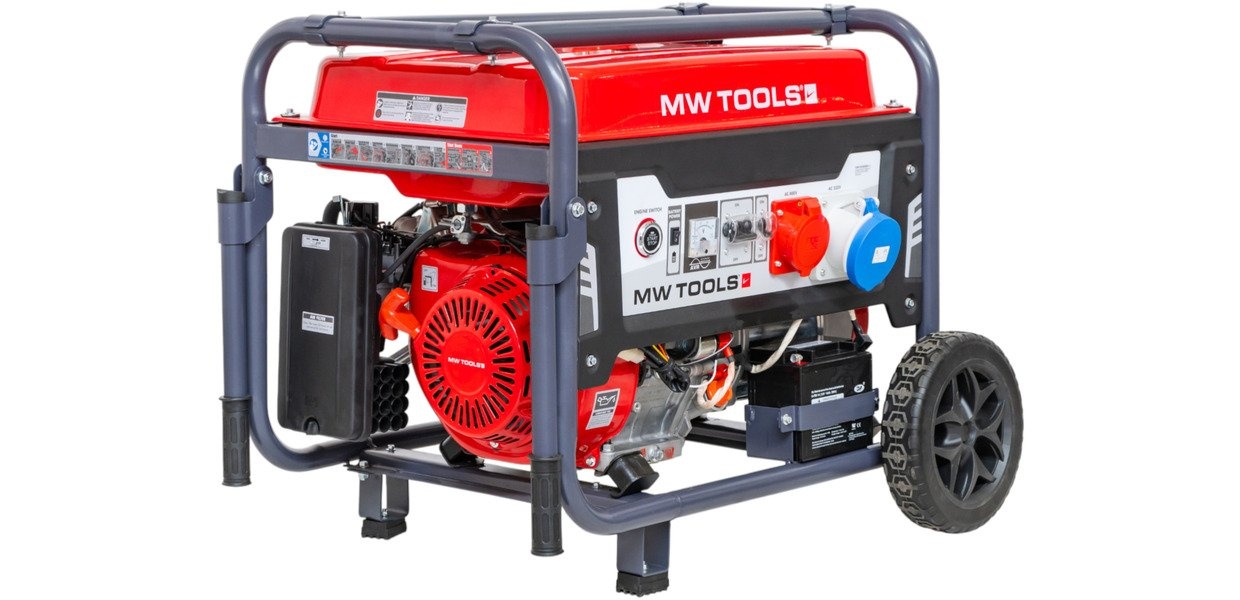Benzin invertergenerator 9,5 kW 3x400V+230V ATS MW Værktøj