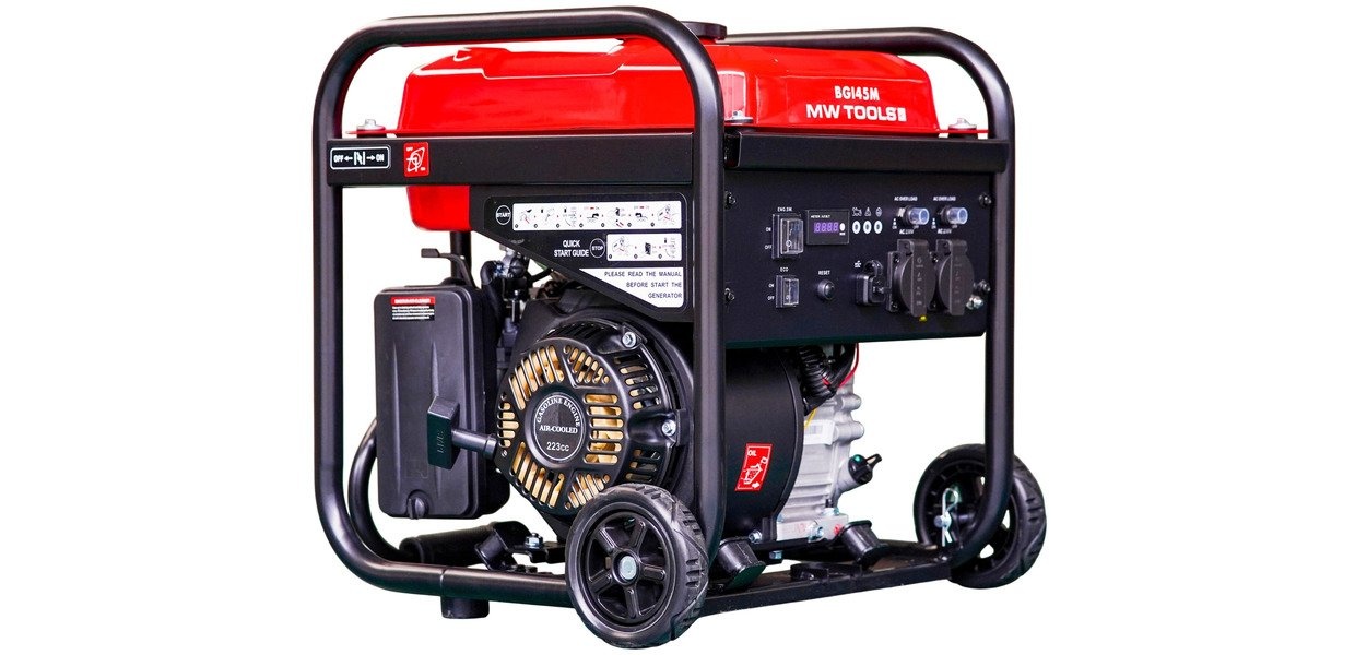 Benzin invertergenerator 4,5 kW 230 V MW Værktøj