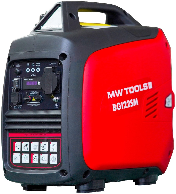 Benzin invertergenerator 4,5 kW 230 V MW Værktøj