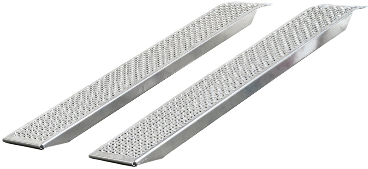 Aluminiumsrampe 400 kg længde 1200 mm x bredde 760 mm foldbar MW Tools