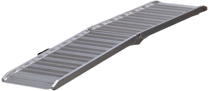 Aluminiumsrampe 400 kg længde 1200 mm x bredde 760 mm foldbar MW Tools