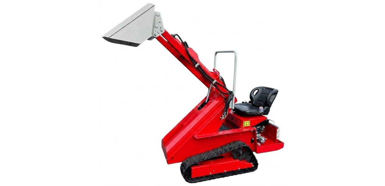 Kompakt bæltelæsser 879 kg - 15 hk benzinmotor - Hydrostatisk drev - Med førersæde MW Tools Kompakt bæltelæsser 879 kg - 15 hk benzinmotor - Hydrostatisk drev - Med førersæde MW Tools
