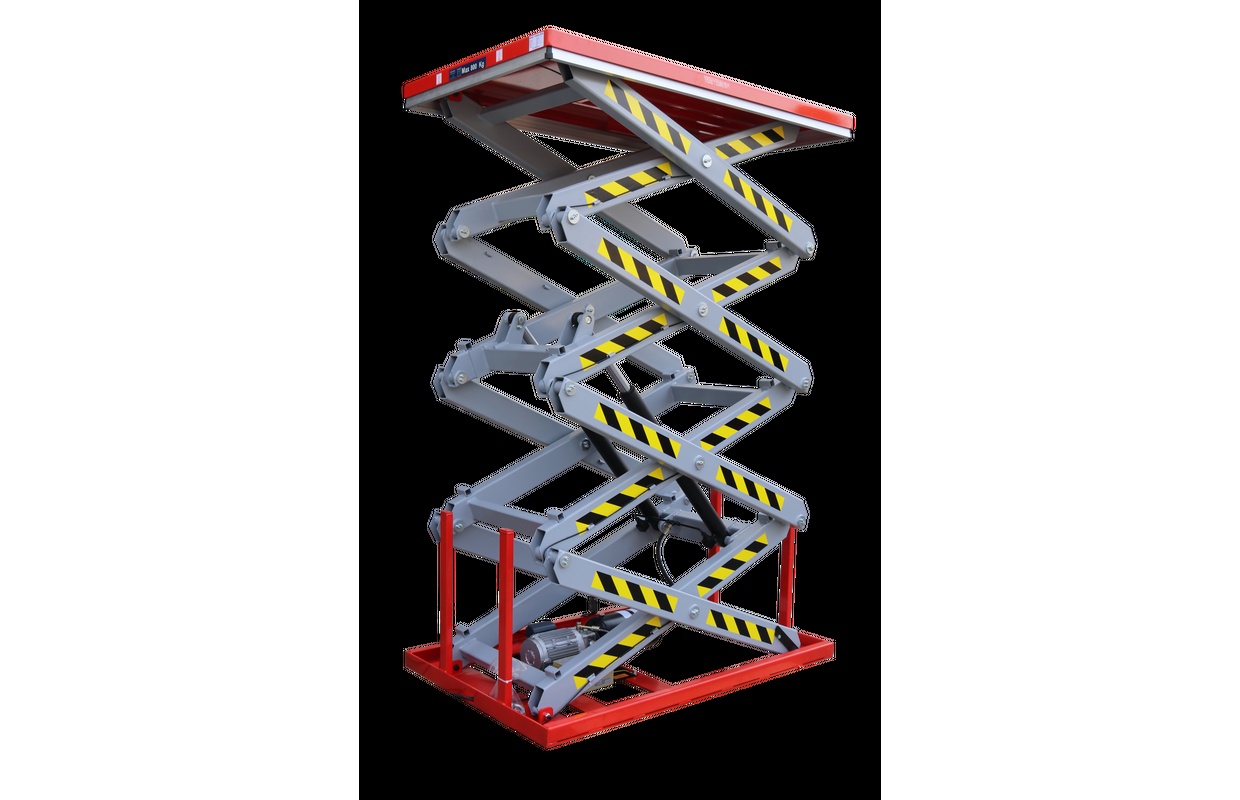Elektrohydraulisk sakseløftebord 6000 mm 2000 kg 3x400V MW Værktøj