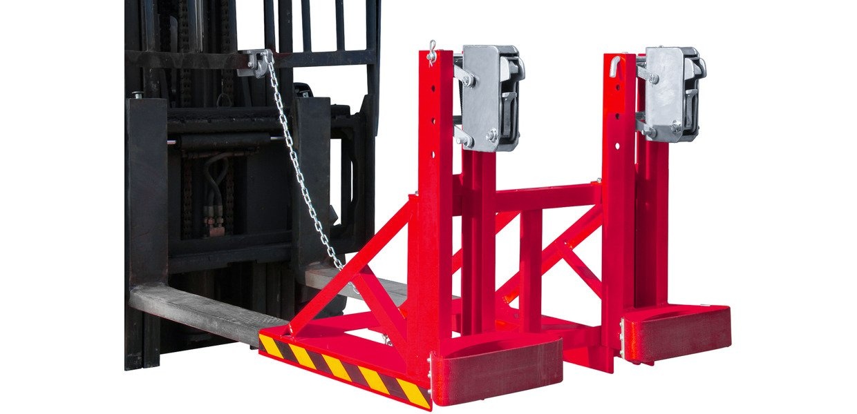 Tromlegriber gaffeltruck 2 tromler 2x500 kg MW Tools