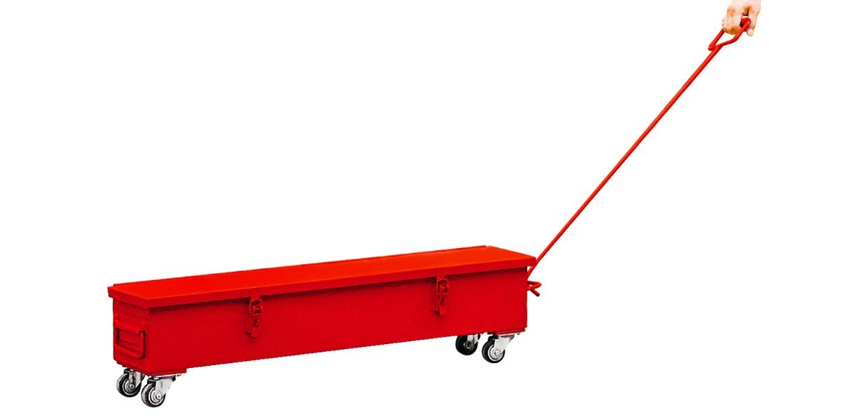 Sæt med transportruller 60 tons 4 platforme 2 styrehåndtag MW Tools Sæt med transportruller 60 tons 4 platforme 2 styrehåndtag MW Tools