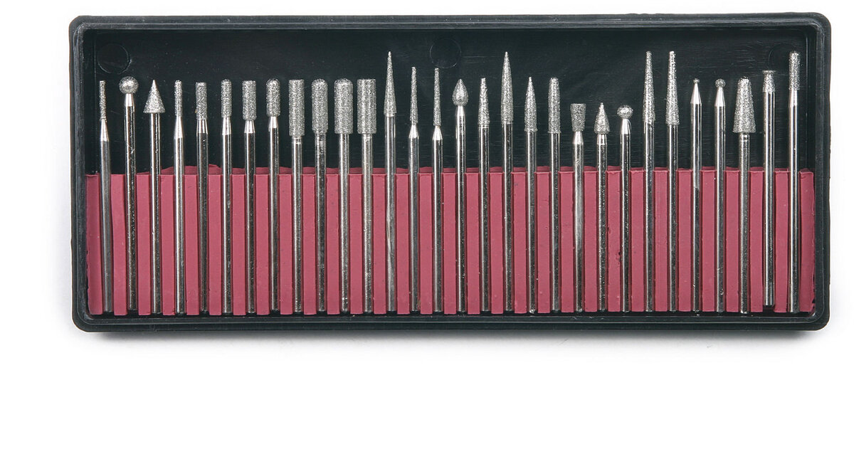 HBM 30-piece diamond burr set HBM 30-piece diamond burr set