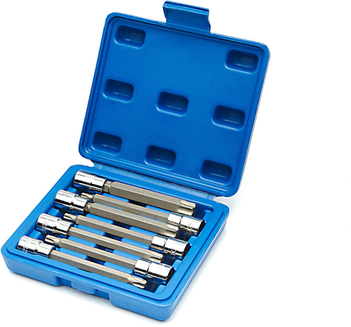 HBM 7-delt profesjonell 3/8 lang TORX-sokkel T25 - T60 HBM 7-delt profesjonell 3/8 lang TORX-sokkel T25 - T60