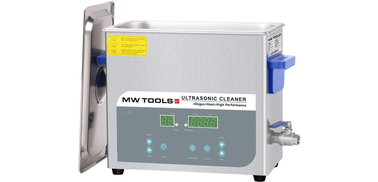Ultrasoonreiniger 6,5 liter 480 W Tank 300x155x150 mm MW Tools Ultrasoonreiniger 6,5 liter 480 W Tank 300x155x150 mm MW Tools
