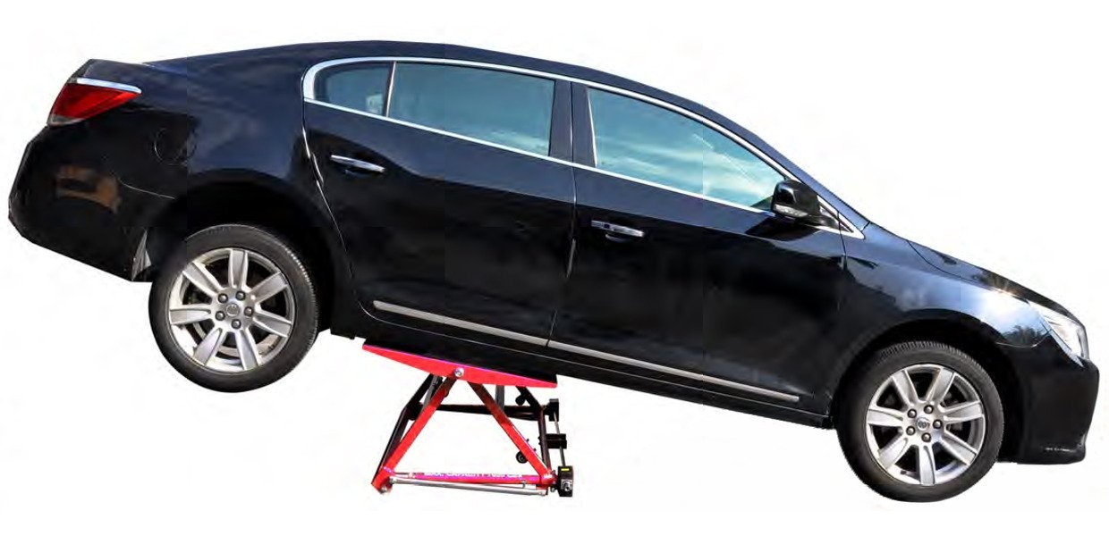Mobiele mechanische autolift 3 T 570 mm MW Tools