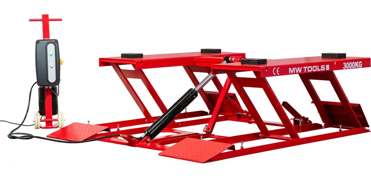 Mobiele mechanische autolift 3 T 570 mm MW Tools