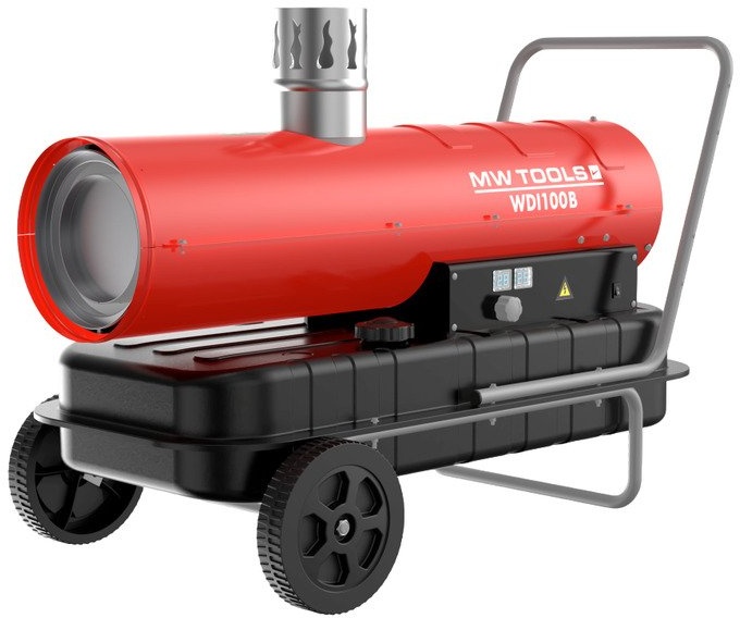 Indirecte dieselheater 30 kW - Met rookgasafvoer - Tot 1740 m³ MW Tools Indirecte dieselheater 30 kW - Met rookgasafvoer - Tot 1740 m³ MW Tools
