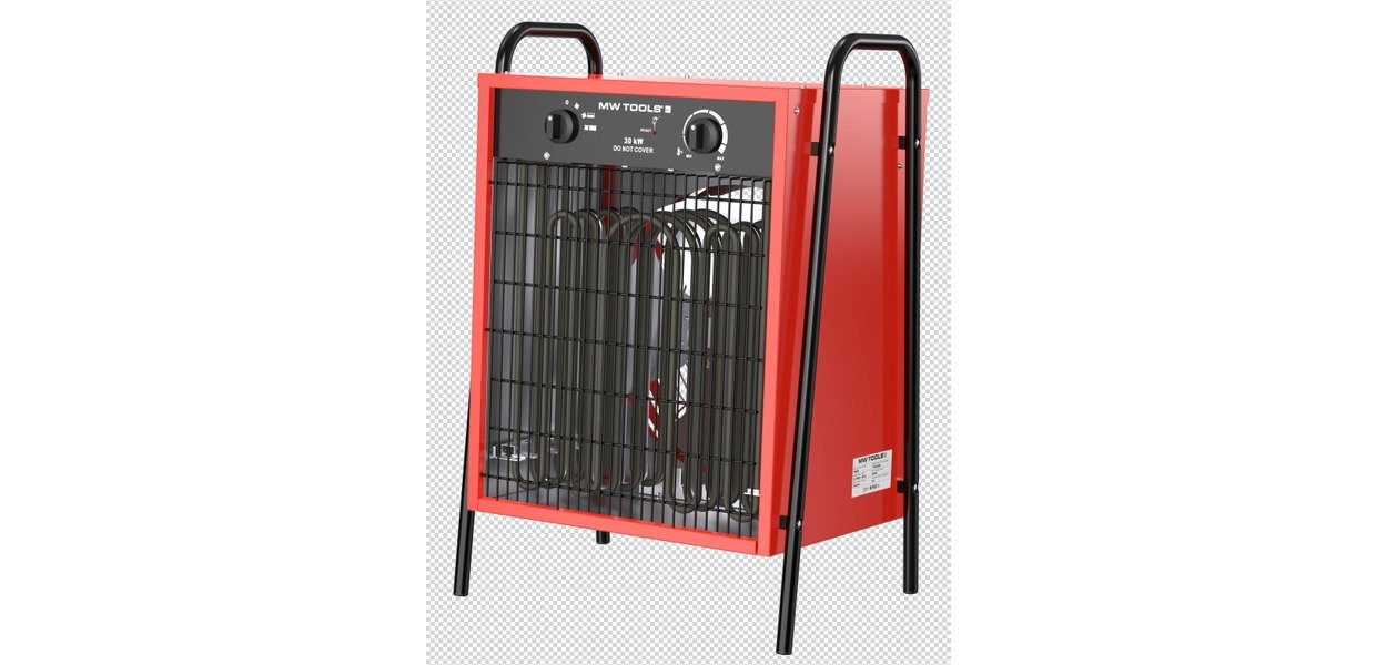 Industriële elektrische warmeluchtblazer 30 kW - 3x400 V - Tot 1300 m³ MW Tools