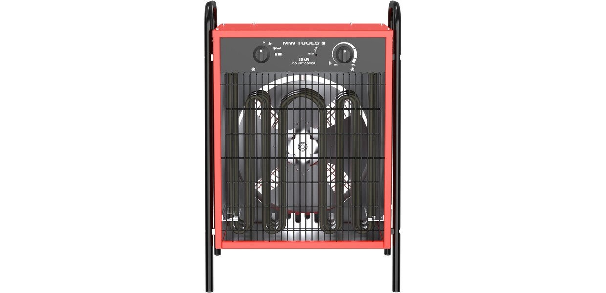 Industriële elektrische warmeluchtblazer 30 kW - 3x400 V - Tot 1300 m³ MW Tools