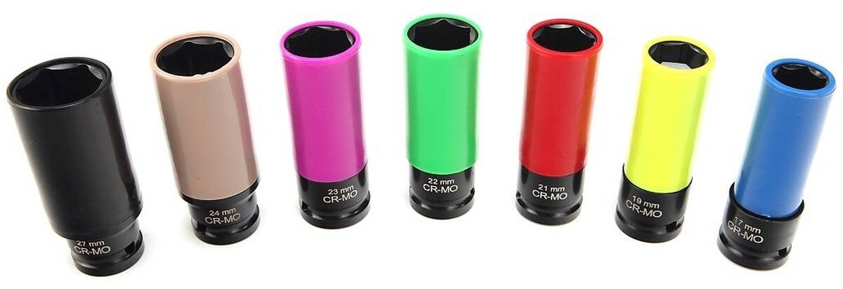 HBM 7 DLG 1/2 Long Power Socket Set