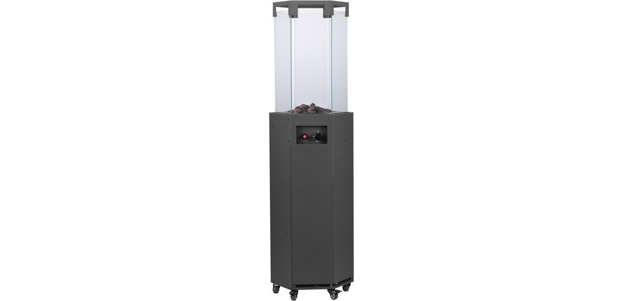 Infrarood terras heater 8.0kW hexagonaal - Antraciet MW Tools Infrarood terras heater 8.0kW hexagonaal - Antraciet MW Tools