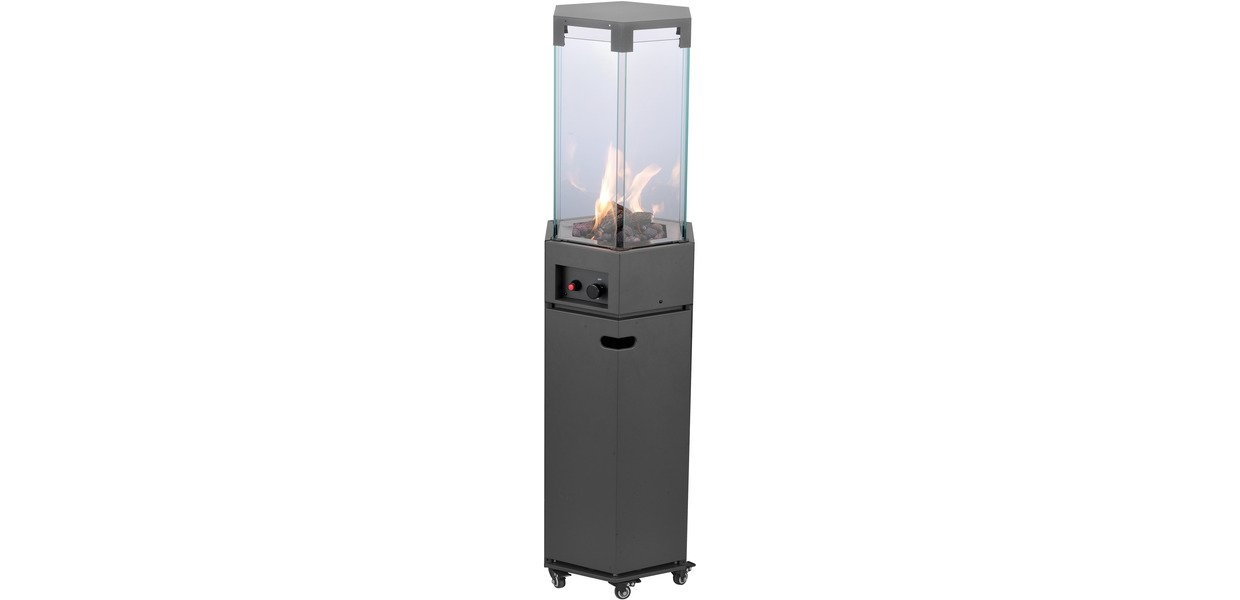 Infrarood terras heater 8.0kW hexagonaal - Antraciet MW Tools Infrarood terras heater 8.0kW hexagonaal - Antraciet MW Tools