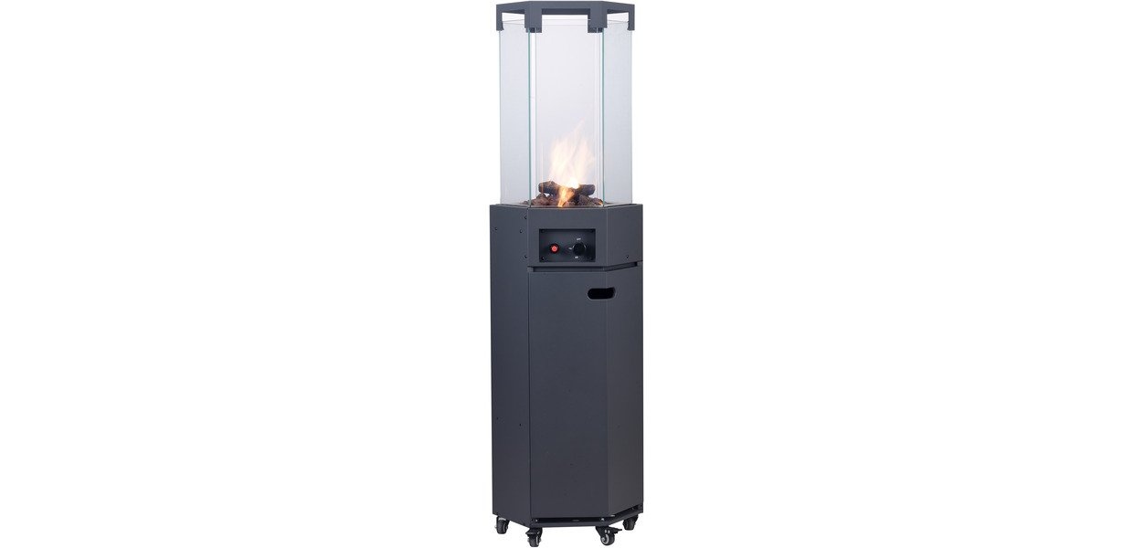 Infrarood terras heater 8.0kW hexagonaal - Antraciet MW Tools Infrarood terras heater 8.0kW hexagonaal - Antraciet MW Tools