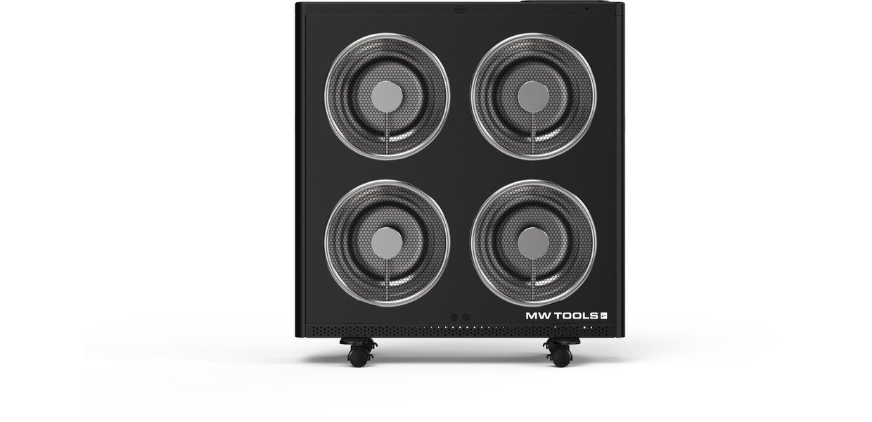 Elektrische infrarood werkplaatskachel 3 kW - Tot 60 m³ - Thermostaat - Afstandsbediening MW Tools Elektrische infrarood werkplaatskachel 3 kW - Tot 60 m³ - Thermostaat - Afstandsbediening MW Tools