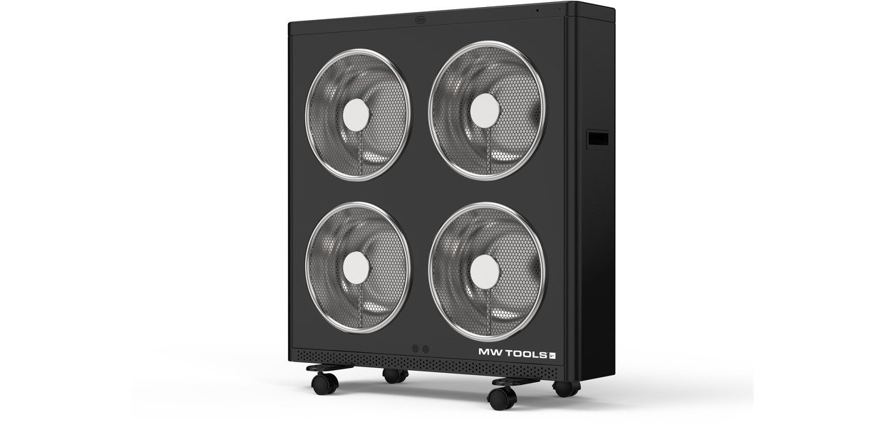 Elektrische infrarood werkplaatskachel 3 kW - Tot 60 m³ - Thermostaat - Afstandsbediening MW Tools Elektrische infrarood werkplaatskachel 3 kW - Tot 60 m³ - Thermostaat - Afstandsbediening MW Tools