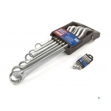 HBM Profi 6-teiliger Maulschlüssel - Ringschlüsselsatz große Größen