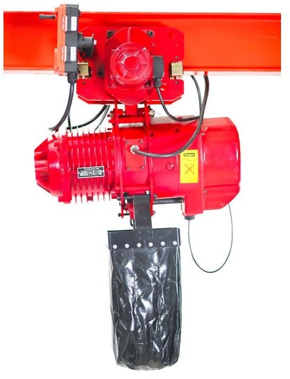Industriële elektrische kettingtakel 2 ton 6 meter met trolley + remote MW Tools